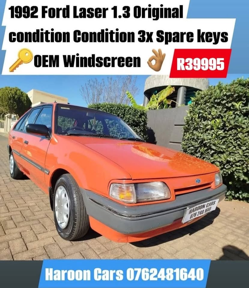 Call Haroon on 1992 Ford Laser original immaculate condition