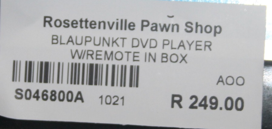 Blaupunkt dvd player with remote in box S046800A #Rosettenvillepawnshop