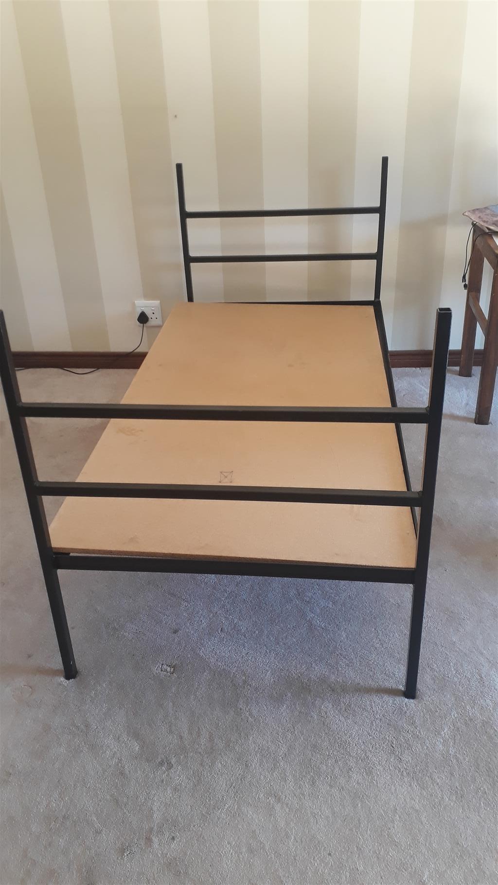 Steel newly manufactured single beds R1800 each negotiable , new buckler doors  
