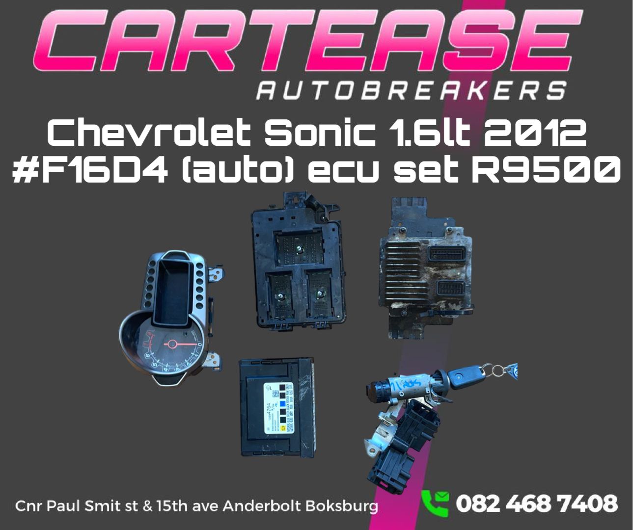 CHEVROLET SONIC 1.6LT 2012 #F16D4 (AUTO) ECU SET - Private Seller