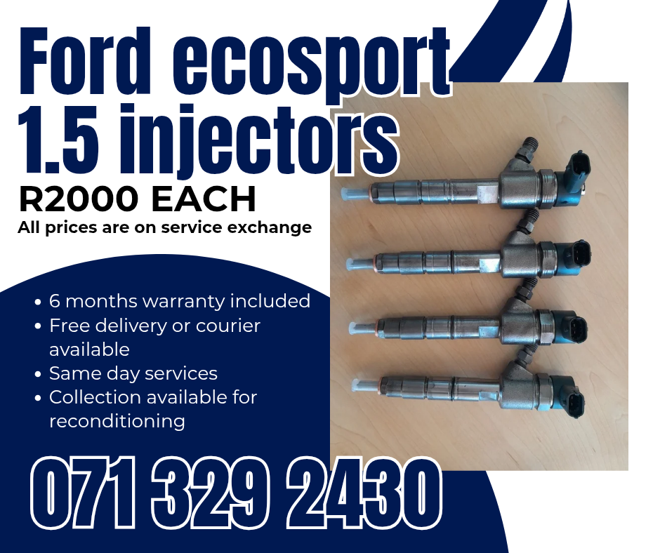FORD ECOSPORT 1.5 INJECTORS FOR SALE WITH WARRANTY - Private Seller FORD ECOSPORT 1.5 INJECTORS FOR SALE WITH WARRANTY - Private Seller