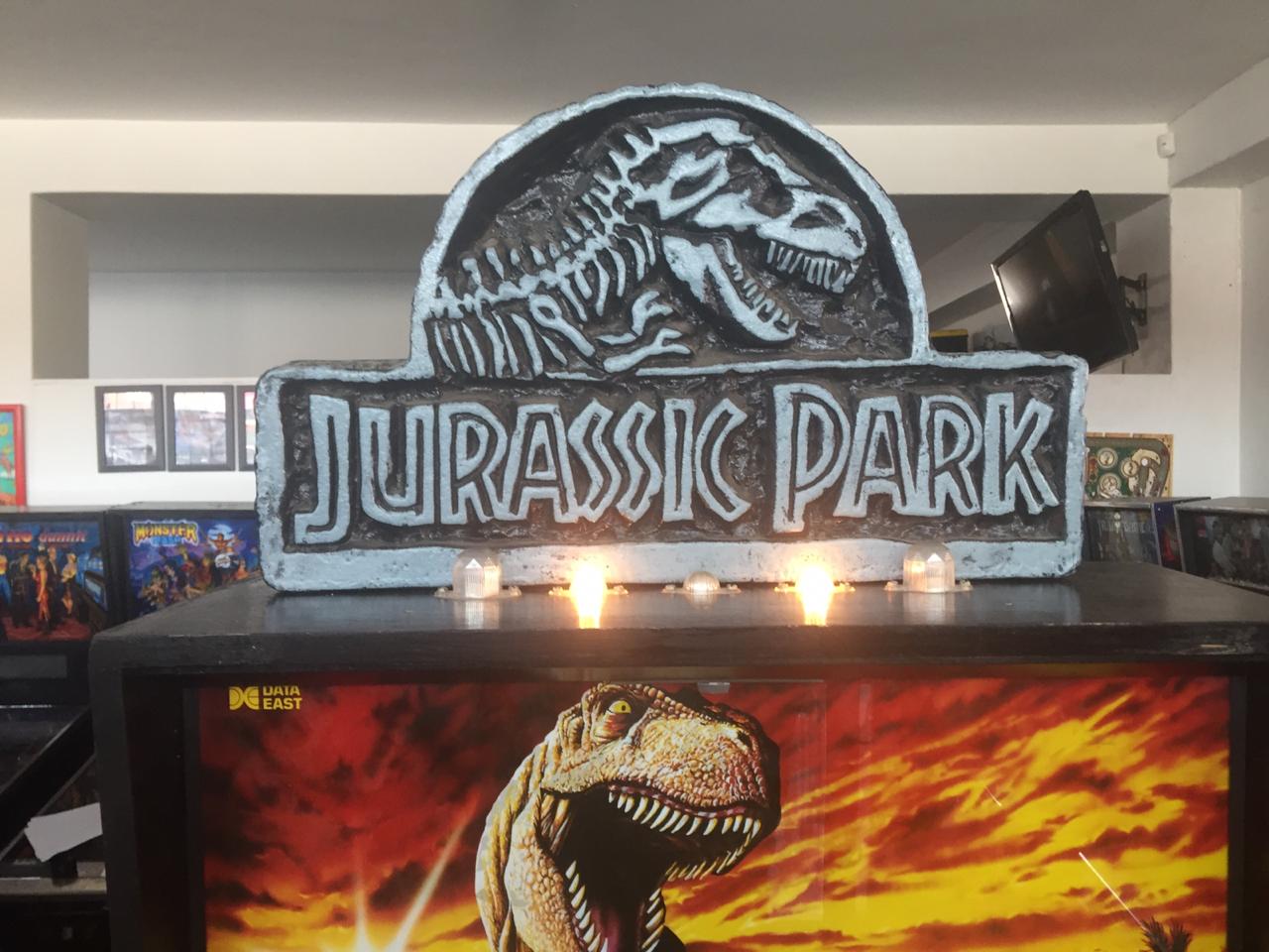 jurassic park pinball topper