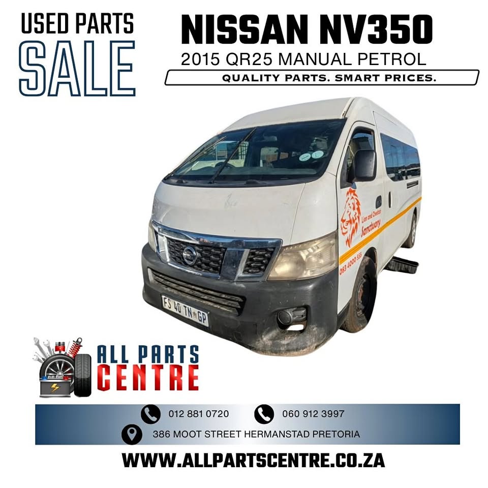 Nissan NV350 2015 QR25 manual petrol – Stripping for Spares - Private Seller Nissan NV350 2015 QR25 manual petrol – Stripping for Spares - Private Seller