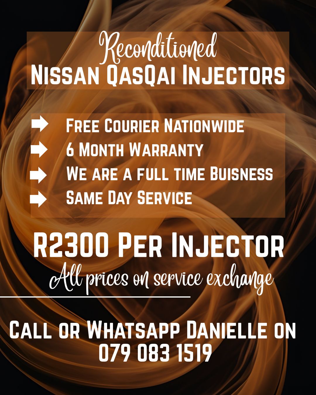 NISSAN QASQAI 1.5 INJECTORS FOR SALE WITH WARRANTY INCLUDED - Private Seller NISSAN QASQAI 1.5 INJECTORS FOR SALE WITH WARRANTY INCLUDED - Private Seller