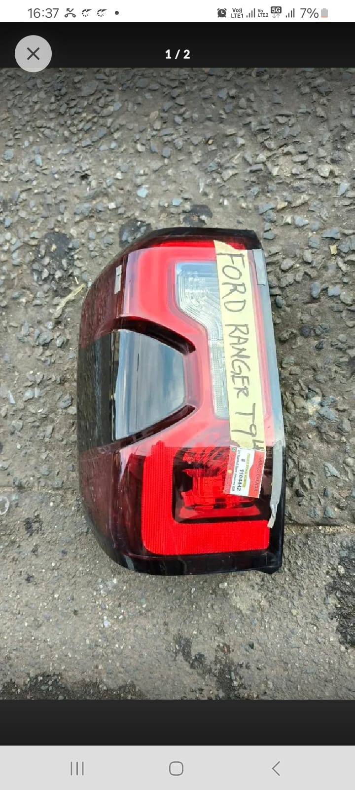 FORD RANGER T9 TAIL LIGHT LH&RH - Private Seller