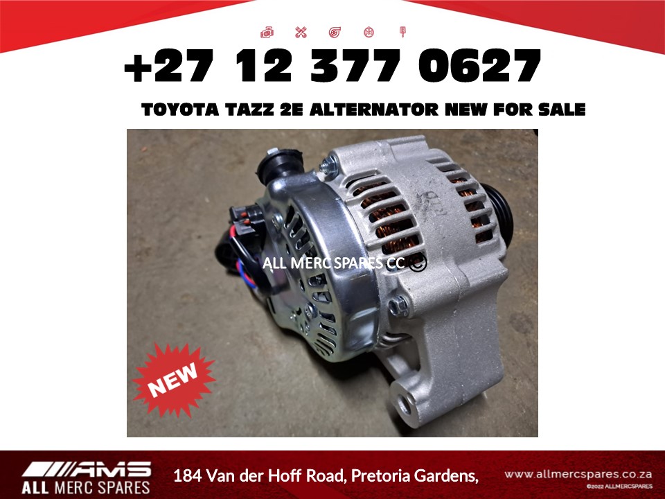 Toyota Tazz 2E alternator new for sale New - Private Seller Toyota Tazz 2E alternator new for sale New - Private Seller