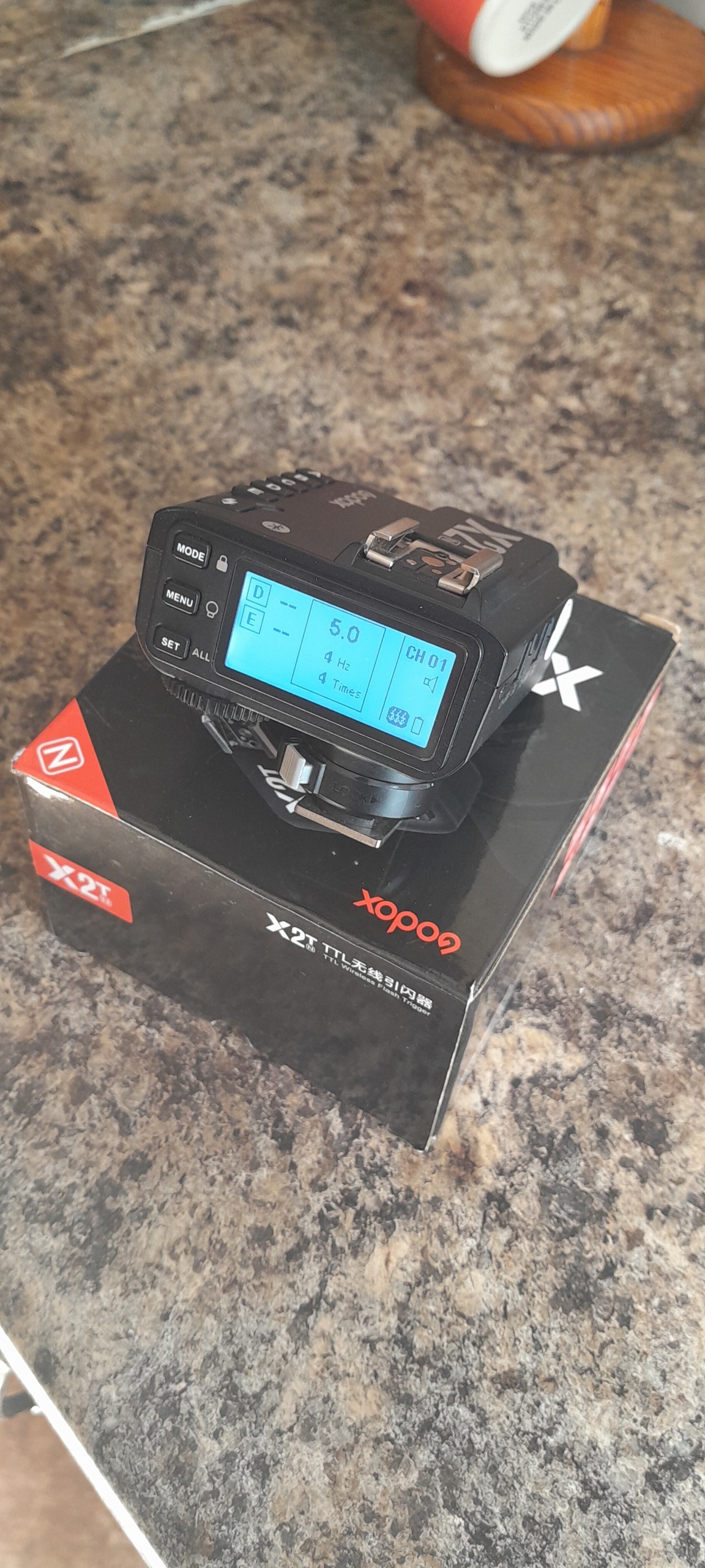 Godox X2T-N Flash Trigger for nikon cameras + 2X 2300mAh batteries