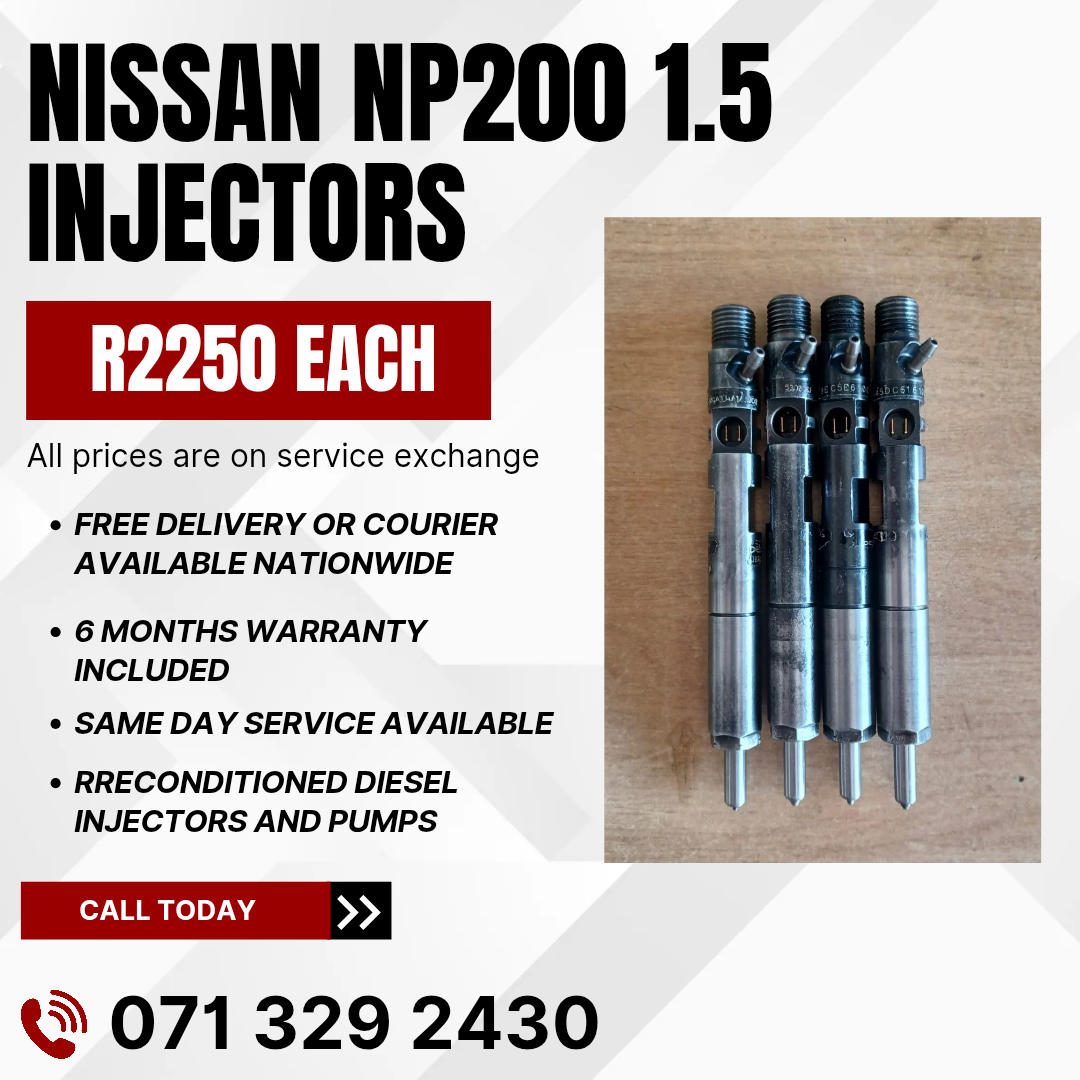 NISSAN NP200 1.5 INJECTORS FOR SALE WITH WARRANTY - Private Seller NISSAN NP200 1.5 INJECTORS FOR SALE WITH WARRANTY - Private Seller
