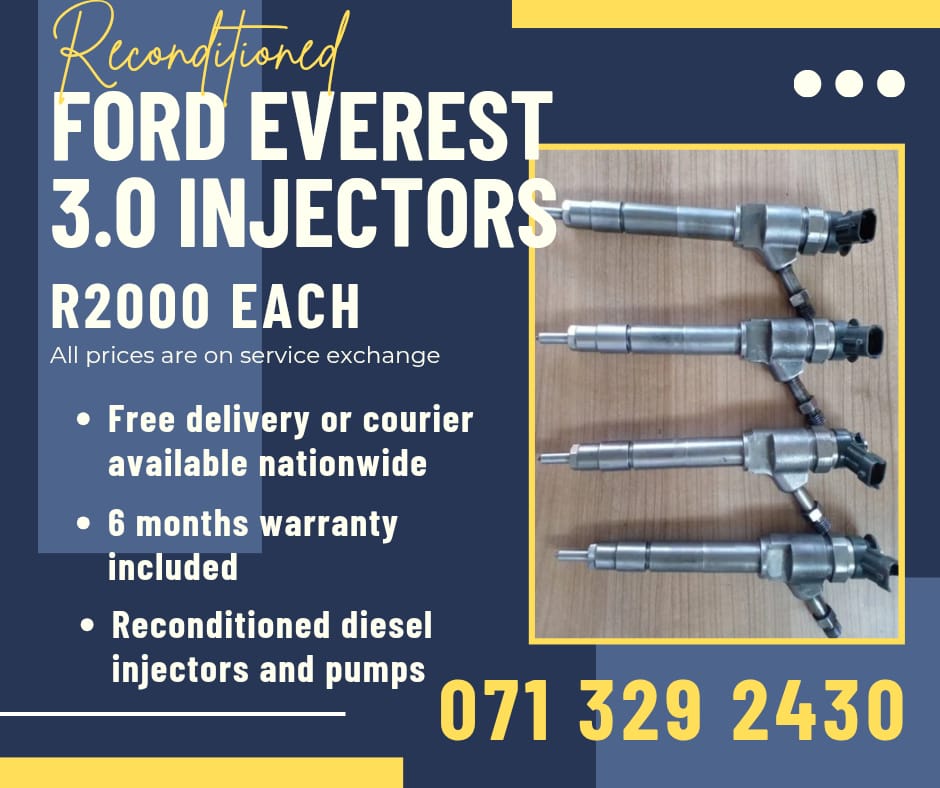 FORD EVEREST 3.0 INJECTORS FOR SALE WITH WARRANTY INCLUDED - Private Seller FORD EVEREST 3.0 INJECTORS FOR SALE WITH WARRANTY INCLUDED - Private Seller