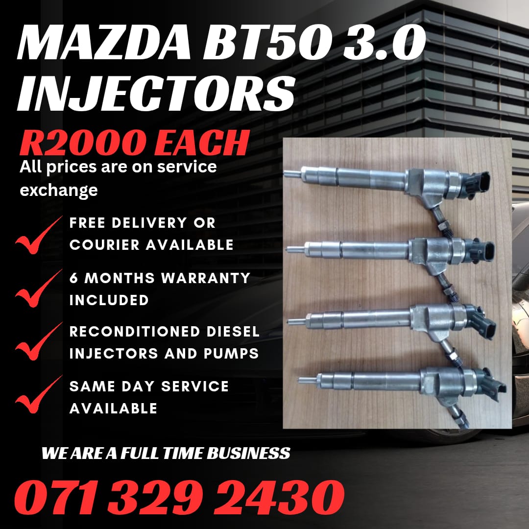 MAZDA BT50 3.0 INJECTORS FOR SALE WITH WARRANTY - Private Seller MAZDA BT50 3.0 INJECTORS FOR SALE WITH WARRANTY - Private Seller