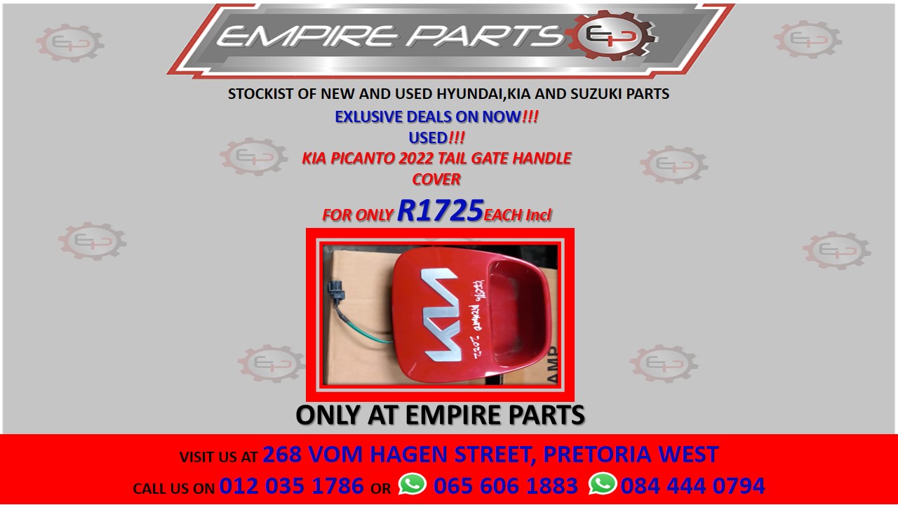 KIA PICANTO 2022 TAIL GATE HANDLE COVER - Private Seller KIA PICANTO 2022 TAIL GATE HANDLE COVER - Private Seller