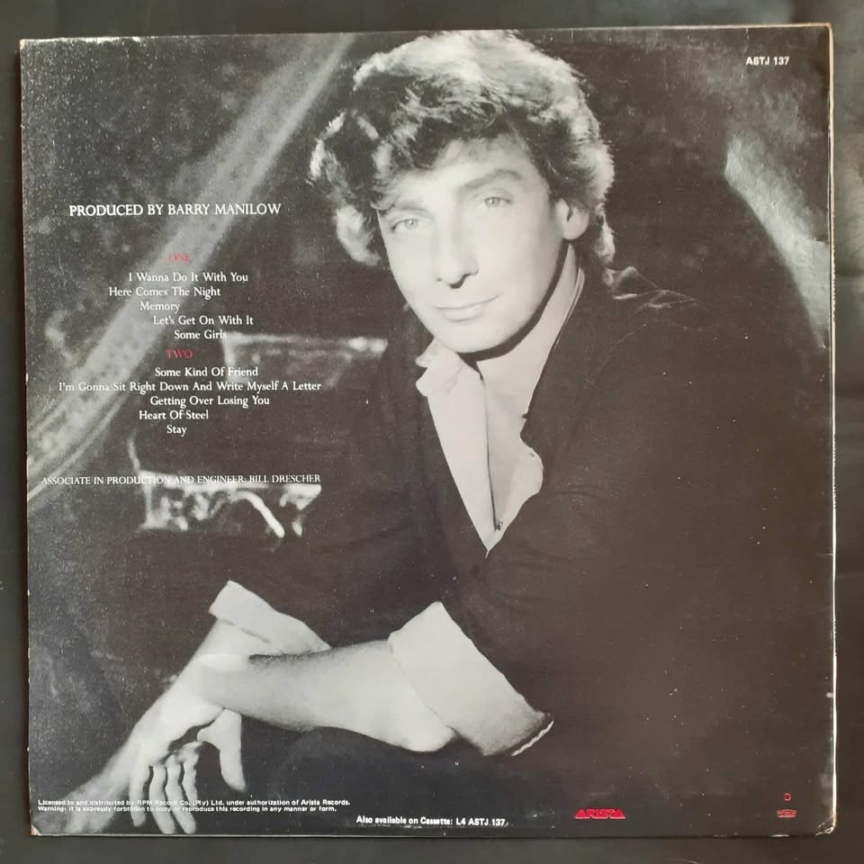 Barry Manilow - Here Comes The Night LP Record