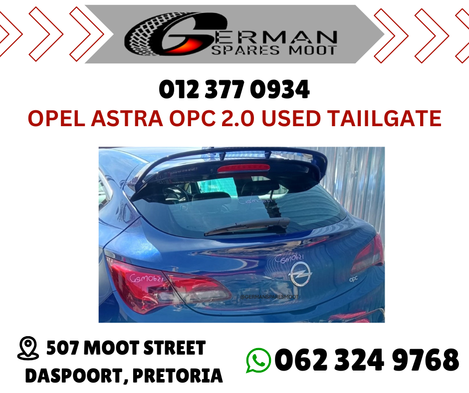 OPEL ASTRA OPC 2.0 USED  TAILGATE for Sale! - Private Seller