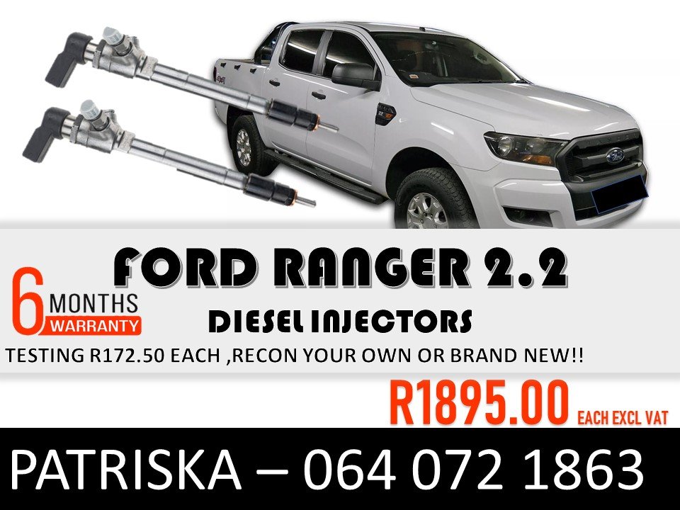 INJECTORS FOR FORD RANGER 2.2 FOR SALE - Private Seller INJECTORS FOR FORD RANGER 2.2 FOR SALE - Private Seller
