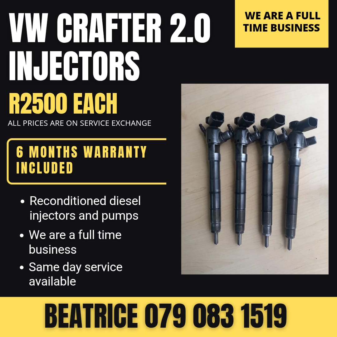 VW CRAFTER 2.0 INJECTORS FOR SALE WITH WARRANTY - Private Seller VW CRAFTER 2.0 INJECTORS FOR SALE WITH WARRANTY - Private Seller
