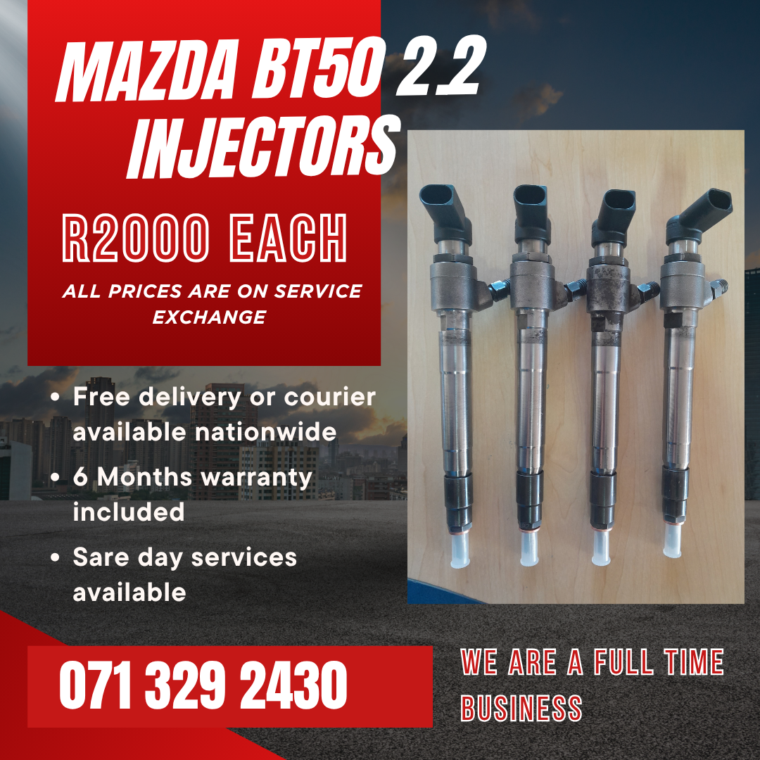 MAZDA BT50 2.2 DIESEL INJECTORS FOR SALE WITH WARRANTY - Private Seller MAZDA BT50 2.2 DIESEL INJECTORS FOR SALE WITH WARRANTY - Private Seller
