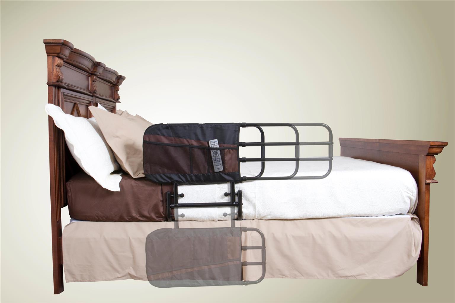 EZ Adjustable Bed Rail or Cot Side - Fits Almost All Standard Beds. FREE DELIVERY, while stocks last