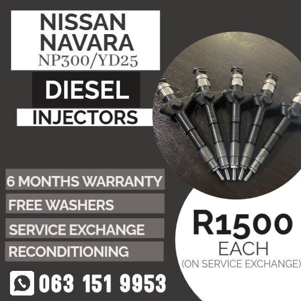 NISSAN NP300/Yd25 DIESEL INJECTORS - Private Seller NISSAN NP300/Yd25 DIESEL INJECTORS - Private Seller