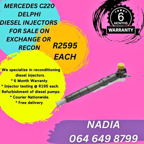 MERCEDES BENZ C220 DELPHI DIESEL INJECTORS FRO SALE - Private Seller