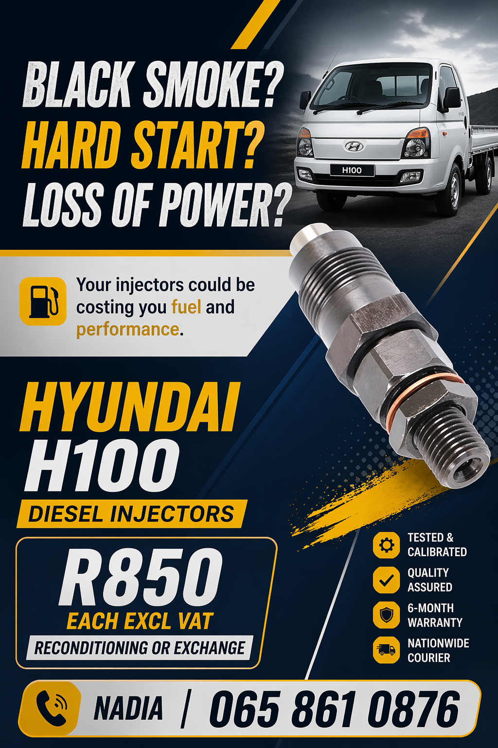 DIESEL INJECTORS FOR SALE FOR HYUNDAIH100 - Private Seller DIESEL INJECTORS FOR SALE FOR HYUNDAIH100 - Private Seller