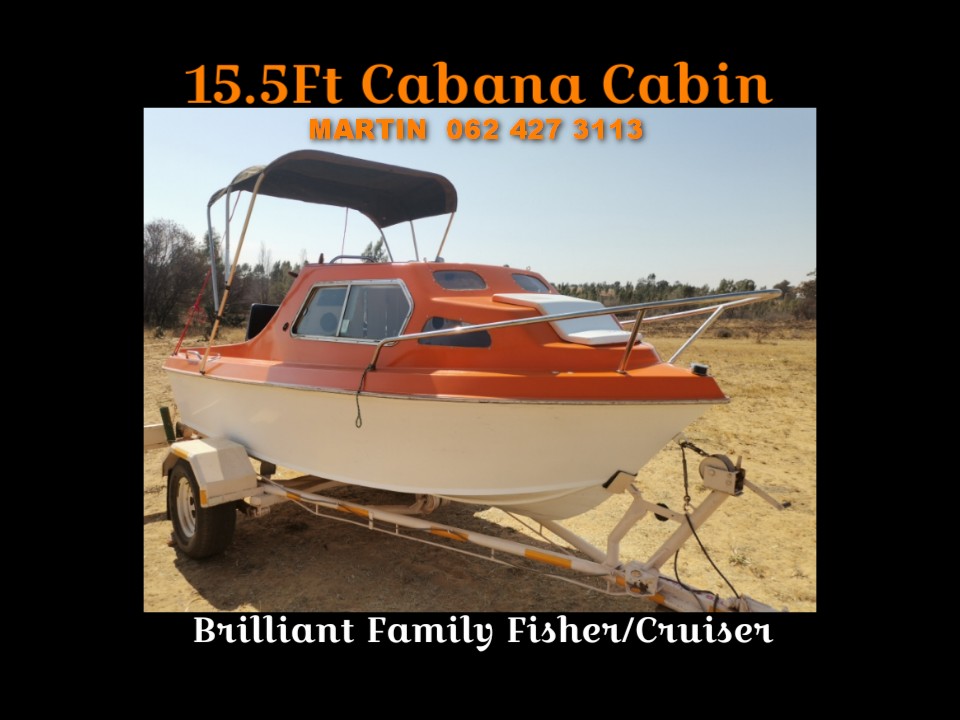 Lovely 15.5Ft Cabana Cabin Fisher/Cruiser – Motor and No Motor Options Available Lovely 15.5Ft Cabana Cabin Fisher/Cruiser – Motor and No Motor Options Available
