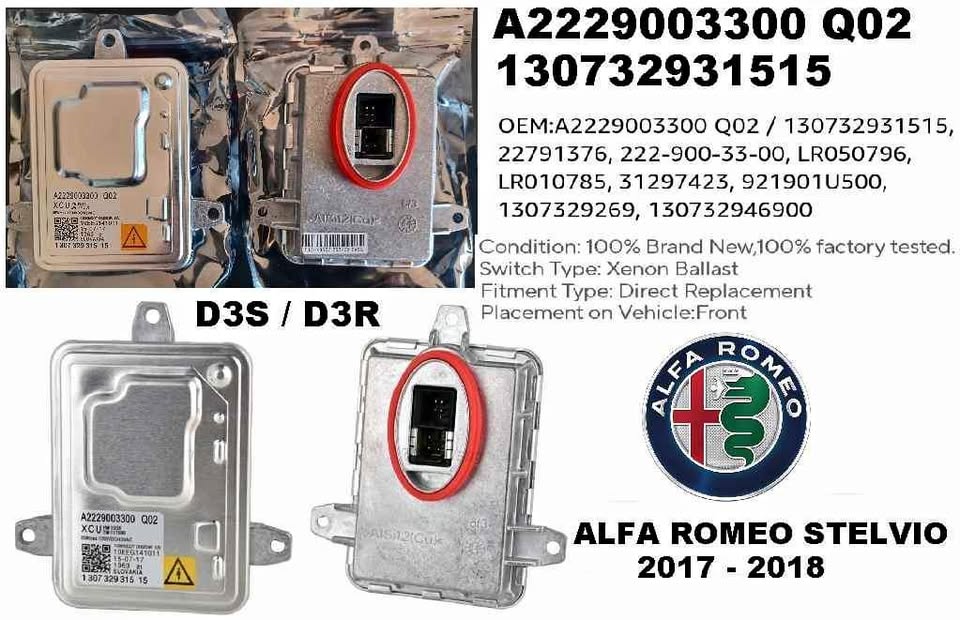2017 Alfa Romeo Stelvio HID Xenon ballast control module - Private Seller 2017 Alfa Romeo Stelvio HID Xenon ballast control module - Private Seller