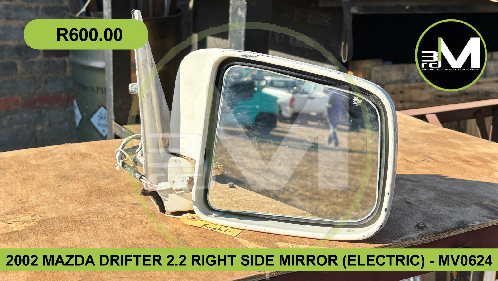 2002 MAZDA DRIFTER 2.2 RIGHT SIDE MIRROR (ELECTRIC) - MV0624 - Private Seller 2002 MAZDA DRIFTER 2.2 RIGHT SIDE MIRROR (ELECTRIC) - MV0624 - Private Seller
