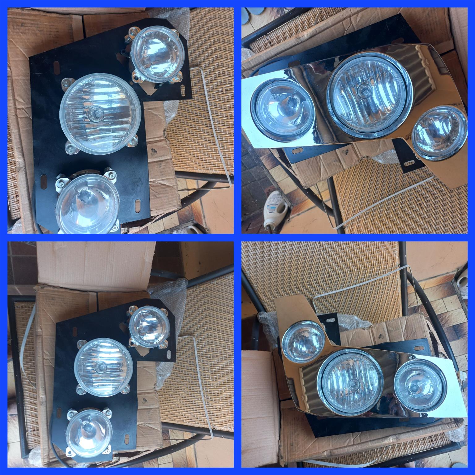 luxury style bus headlight.Chrome cover with headlight,fog and parklight.