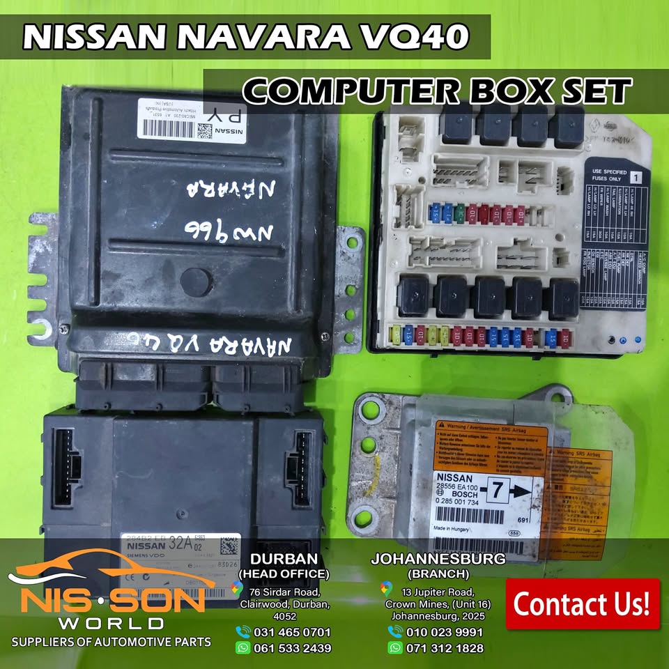 NISSAN NAVARA VQ40 COMPLETE COMPUTER BOX SET - Private Seller