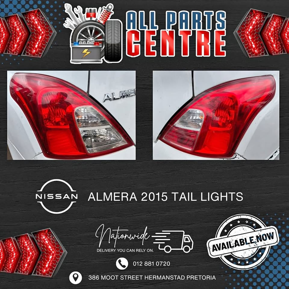 Nissan Almera 2015 Tail Lights - Private Seller Nissan Almera 2015 Tail Lights - Private Seller