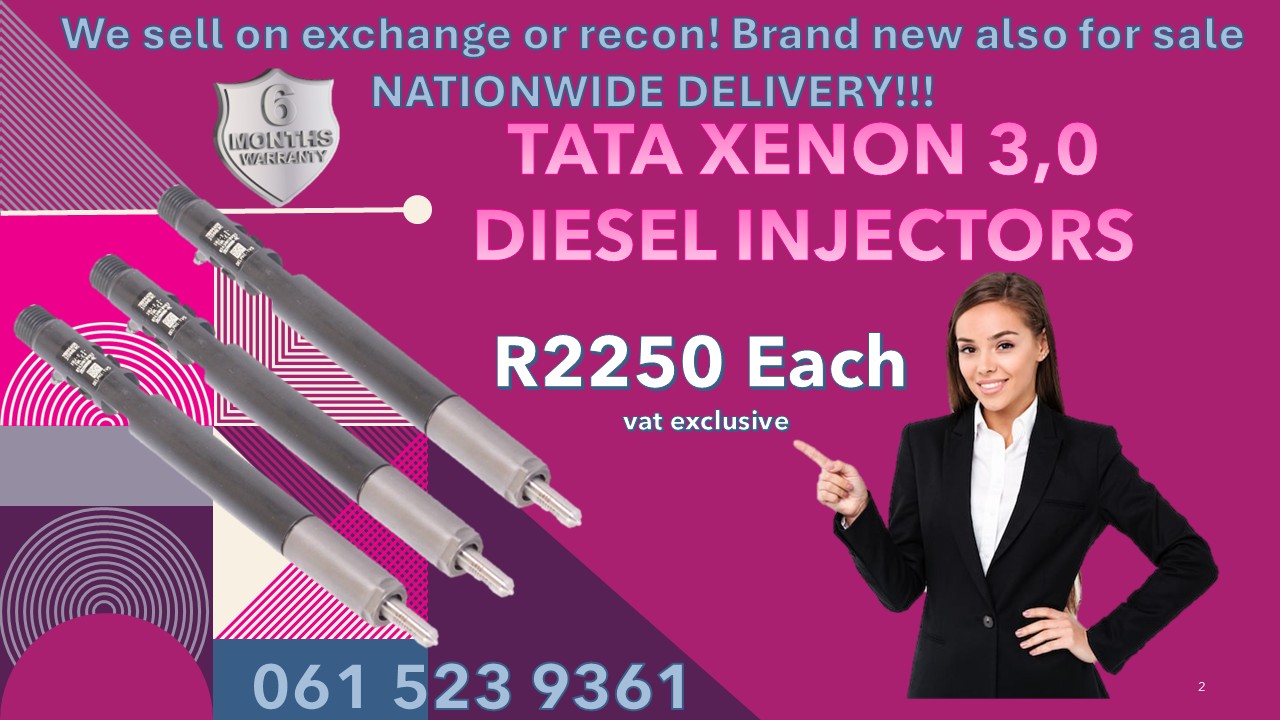 TATA XENON DIESEL INJECTORS FOR SALE OR RECON - Private Seller TATA XENON DIESEL INJECTORS FOR SALE OR RECON - Private Seller