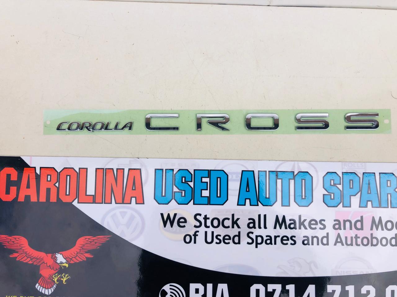 Toyota Corolla cross tailgate emblem - Private Seller Toyota Corolla cross tailgate emblem - Private Seller
