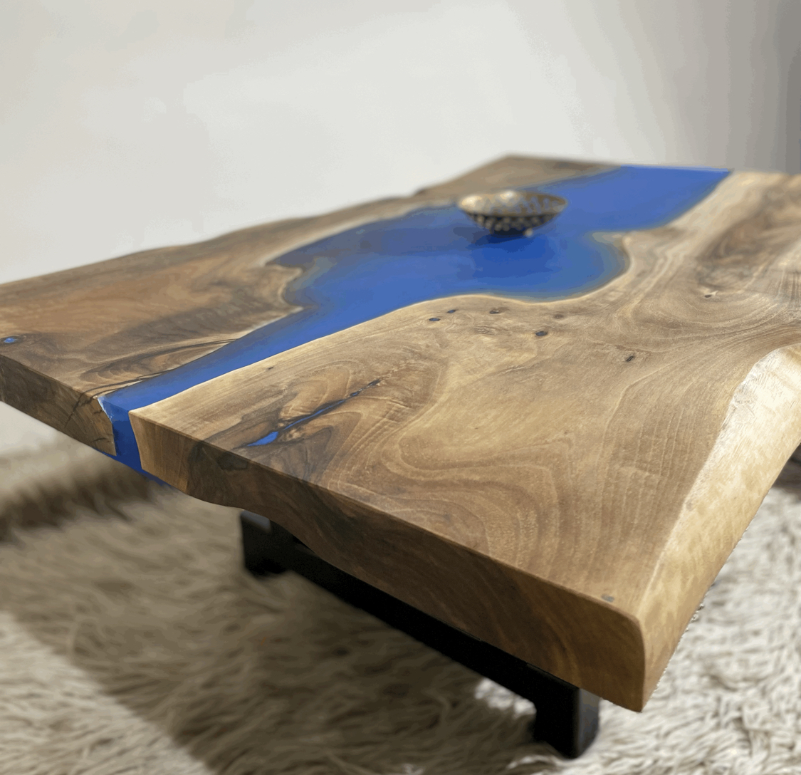 Dark Oceania Deluxe Epoxy Coffee Table