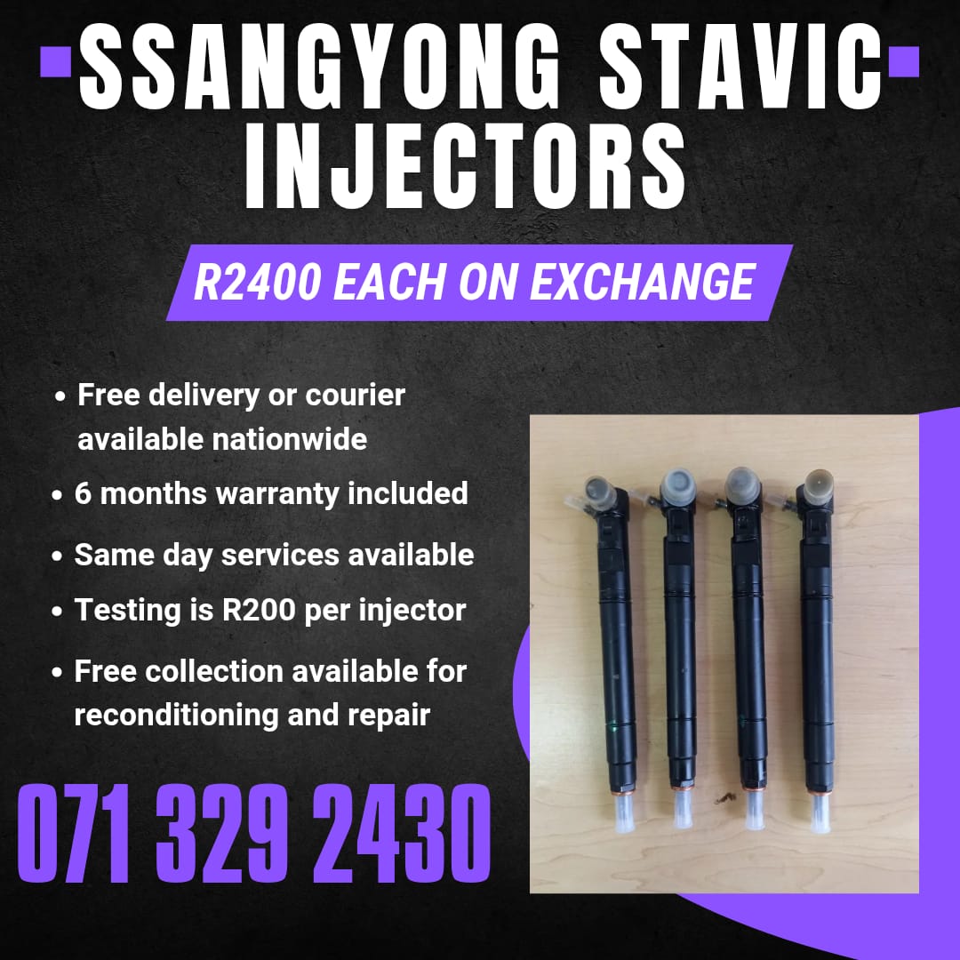 SSANGYONG STAVIC INJECTORS FOR SALE WITH WARRANTY - Private Seller