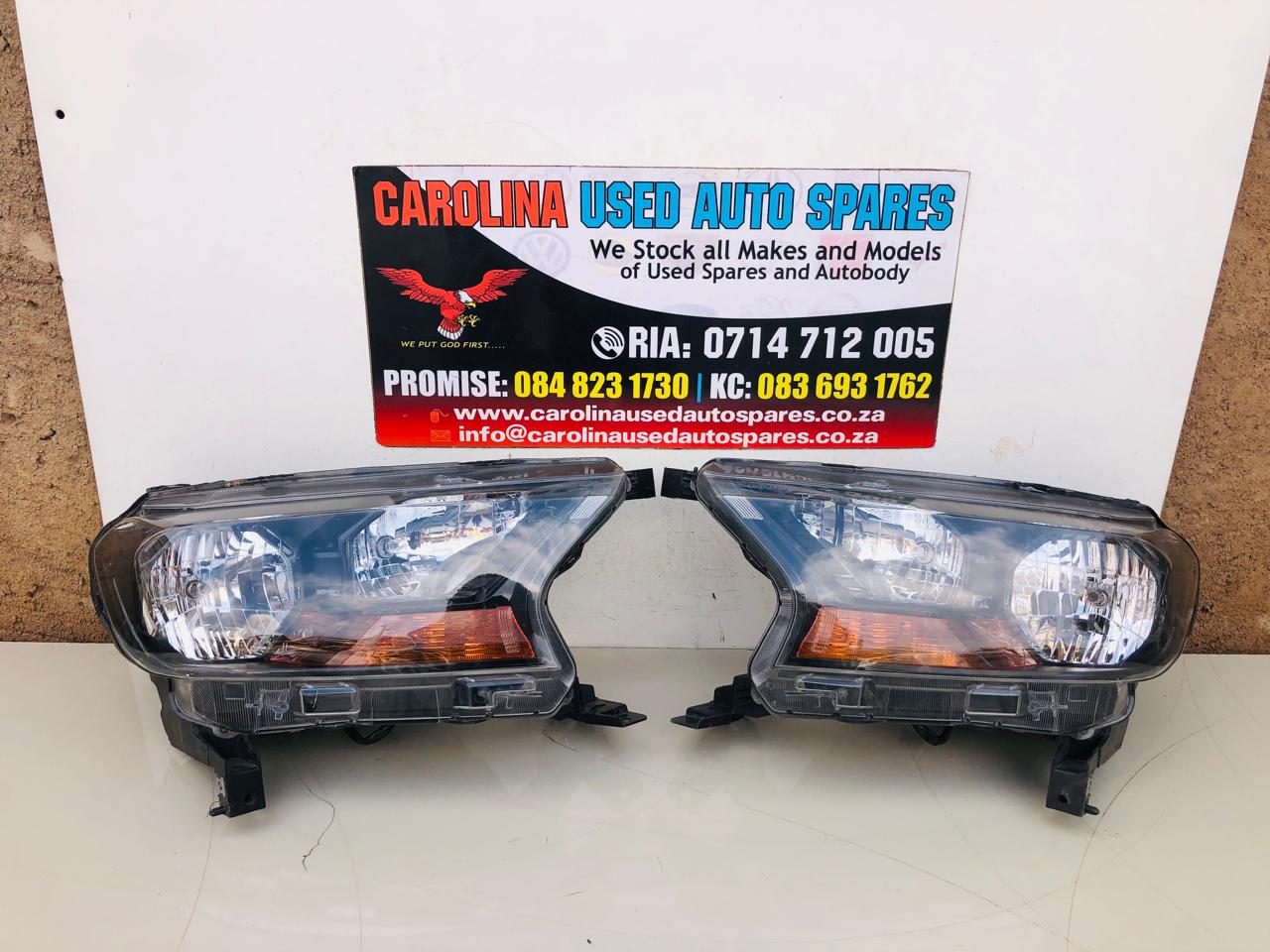 Ford Ranger T7/T8 standard adjustable left and right side headlights - Private Seller Ford Ranger T7/T8 standard adjustable left and right side headlights - Private Seller