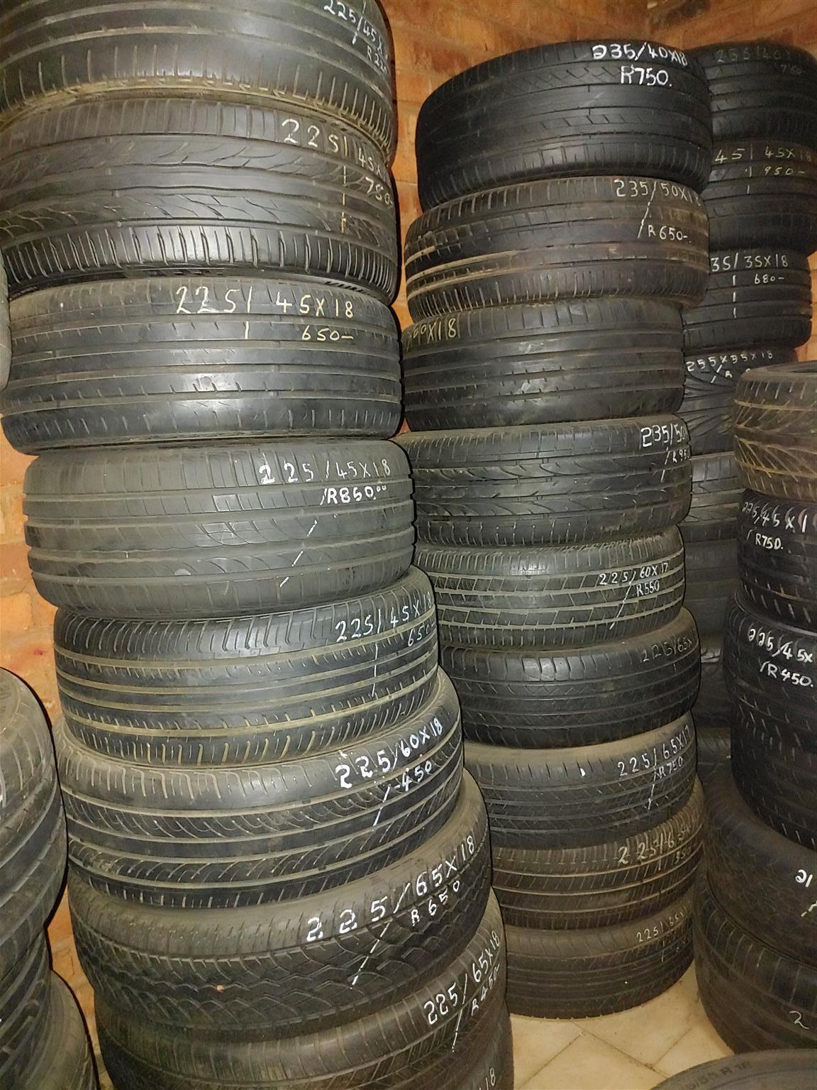 TYRES 16" 17" 18"