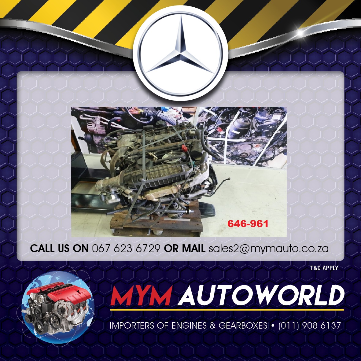 MERCEDES BENZ M646-961/2 PLASTIC INTAKE ENGINE FOR SALE - Private Seller MERCEDES BENZ M646-961/2 PLASTIC INTAKE ENGINE FOR SALE - Private Seller