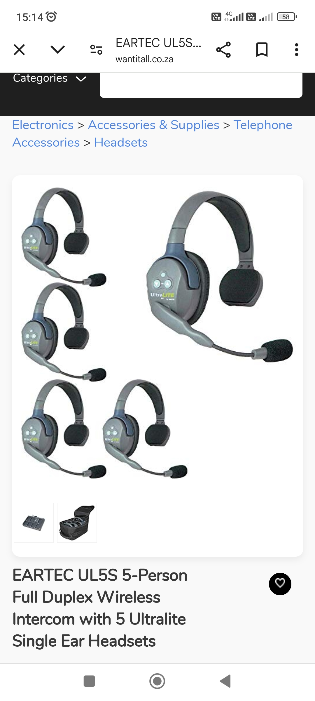 The UltraLite Full Duplex Wireless System.