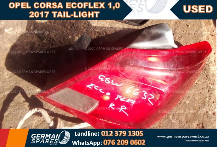 OPEL CORSA ECOFLEX 1.0 2017 TAIL-LIGHT FOR SALE - Private Seller OPEL CORSA ECOFLEX 1.0 2017 TAIL-LIGHT FOR SALE - Private Seller