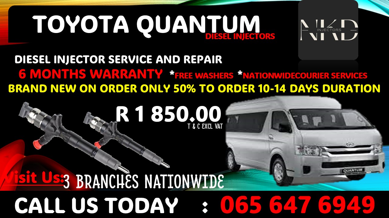 Toyota Quantum Diesel Injectors - Private Seller Toyota Quantum Diesel Injectors - Private Seller