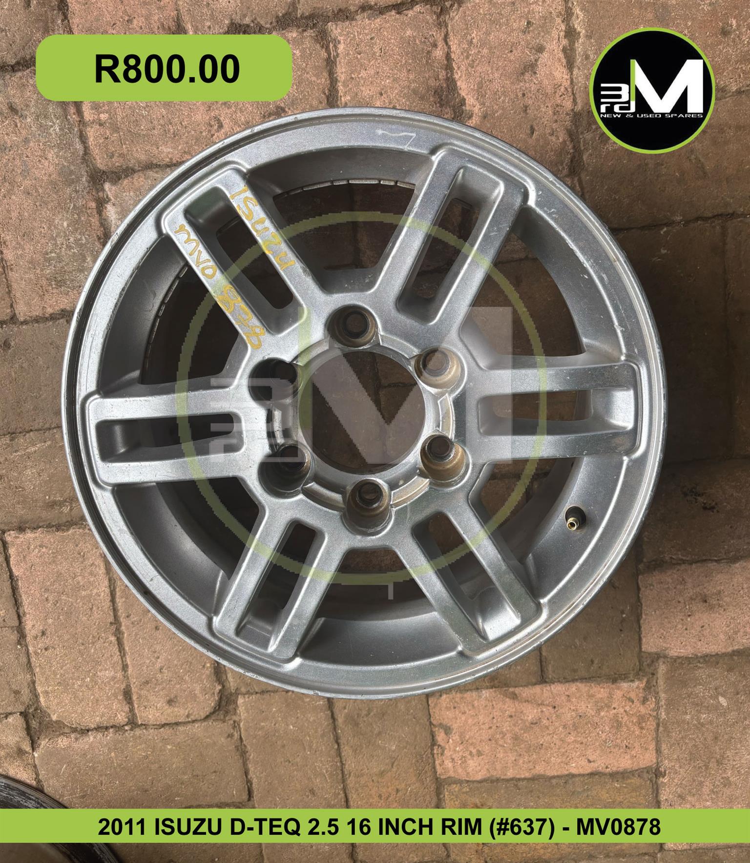 ISUZU D-TEQ 2.5 16INCH RIMS (MV087) SOLD INDIVIDUALLY - Private Seller ISUZU D-TEQ 2.5 16INCH RIMS (MV087) SOLD INDIVIDUALLY - Private Seller