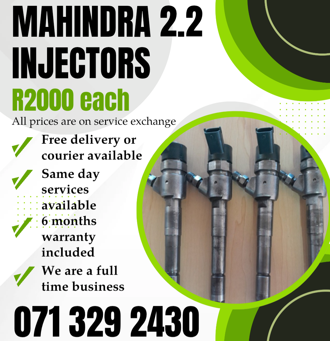 MAHINDRA 2.2 INJECTORS FOR SALE WITH WARRANTY ON