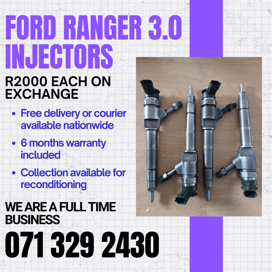 FORD RANGER 3.0 DIESEL INJECTORS FOR SALE WITH WARRANTY - Private Seller FORD RANGER 3.0 DIESEL INJECTORS FOR SALE WITH WARRANTY - Private Seller
