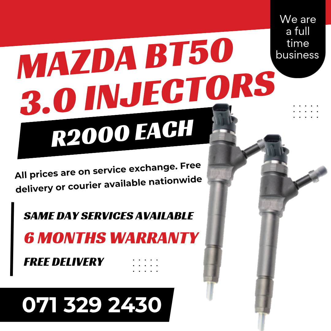 MAZDA BT50 3.0 DIESEL INJECTORS FOR SALE WITH WARRANTY - Private Seller MAZDA BT50 3.0 DIESEL INJECTORS FOR SALE WITH WARRANTY - Private Seller