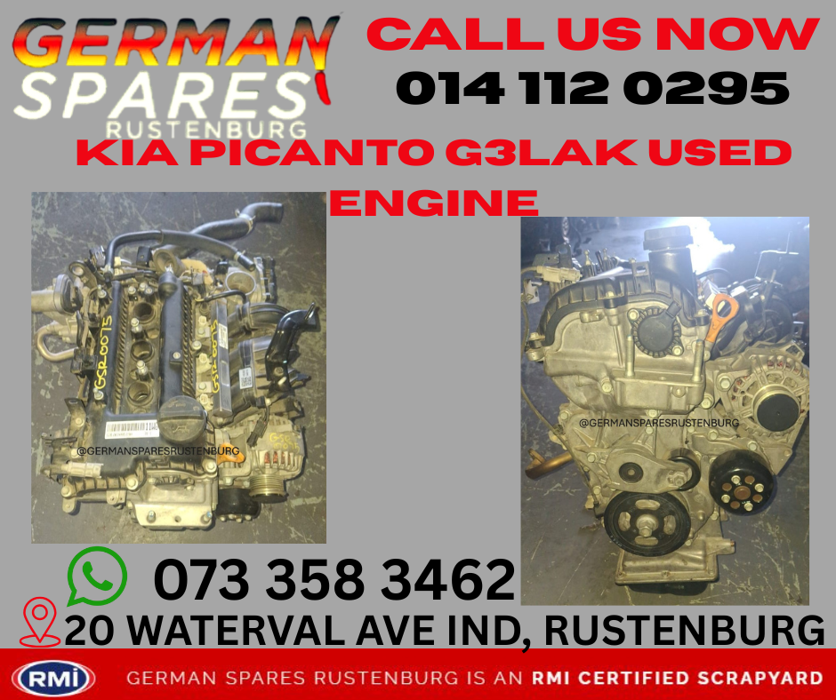 KIA PICANTO G3LAK USED ENGINE FOR SALE - Private Seller KIA PICANTO G3LAK USED ENGINE FOR SALE - Private Seller