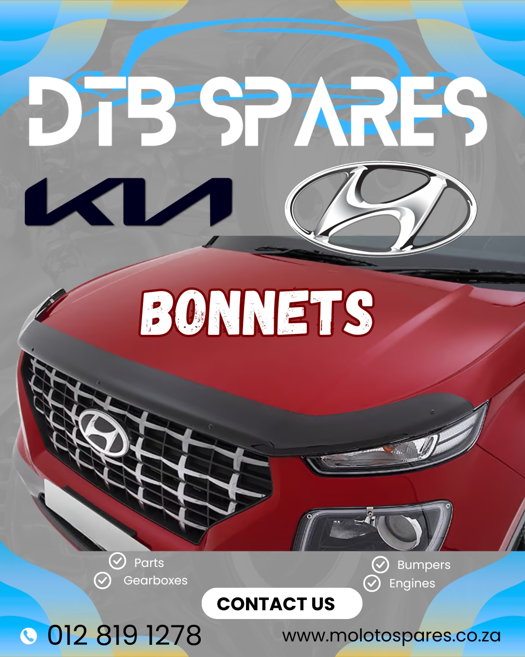 Bonnets for Kia & Hyundai - Private Seller Bonnets for Kia & Hyundai - Private Seller