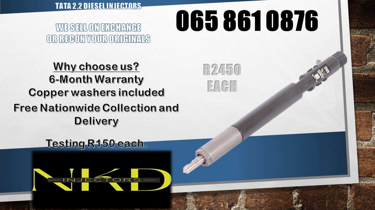 TATA 2.2 DELPHI DIESEL INJECTORS FOR SALE ON EXCHANGE OR RECON - Private Seller TATA 2.2 DELPHI DIESEL INJECTORS FOR SALE ON EXCHANGE OR RECON - Private Seller