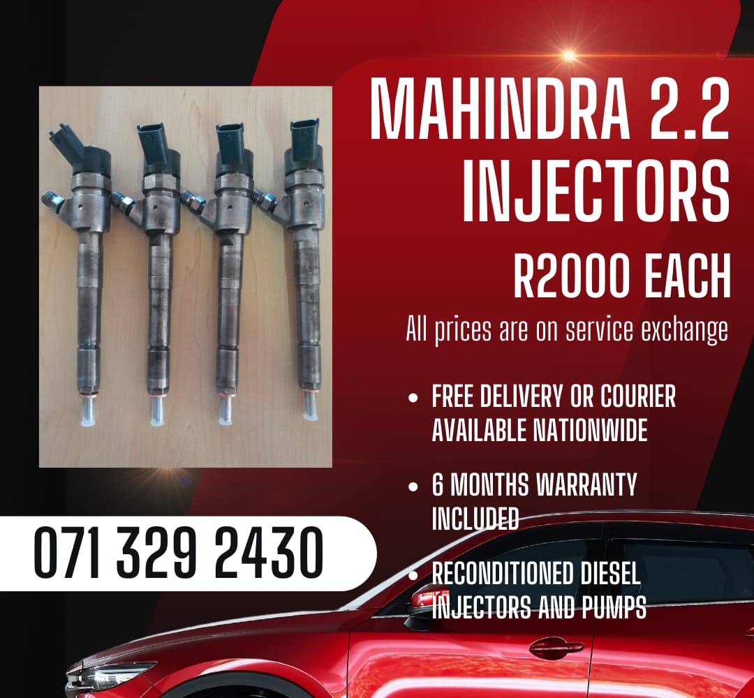 MAHINDRA 2.2 INJECTORS FOR SALE WITH WARRANTY - Private Seller MAHINDRA 2.2 INJECTORS FOR SALE WITH WARRANTY - Private Seller
