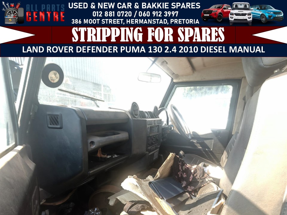 Land Rover Defender Puma 130 2.4 2010 diesel manual Stripping for Spares