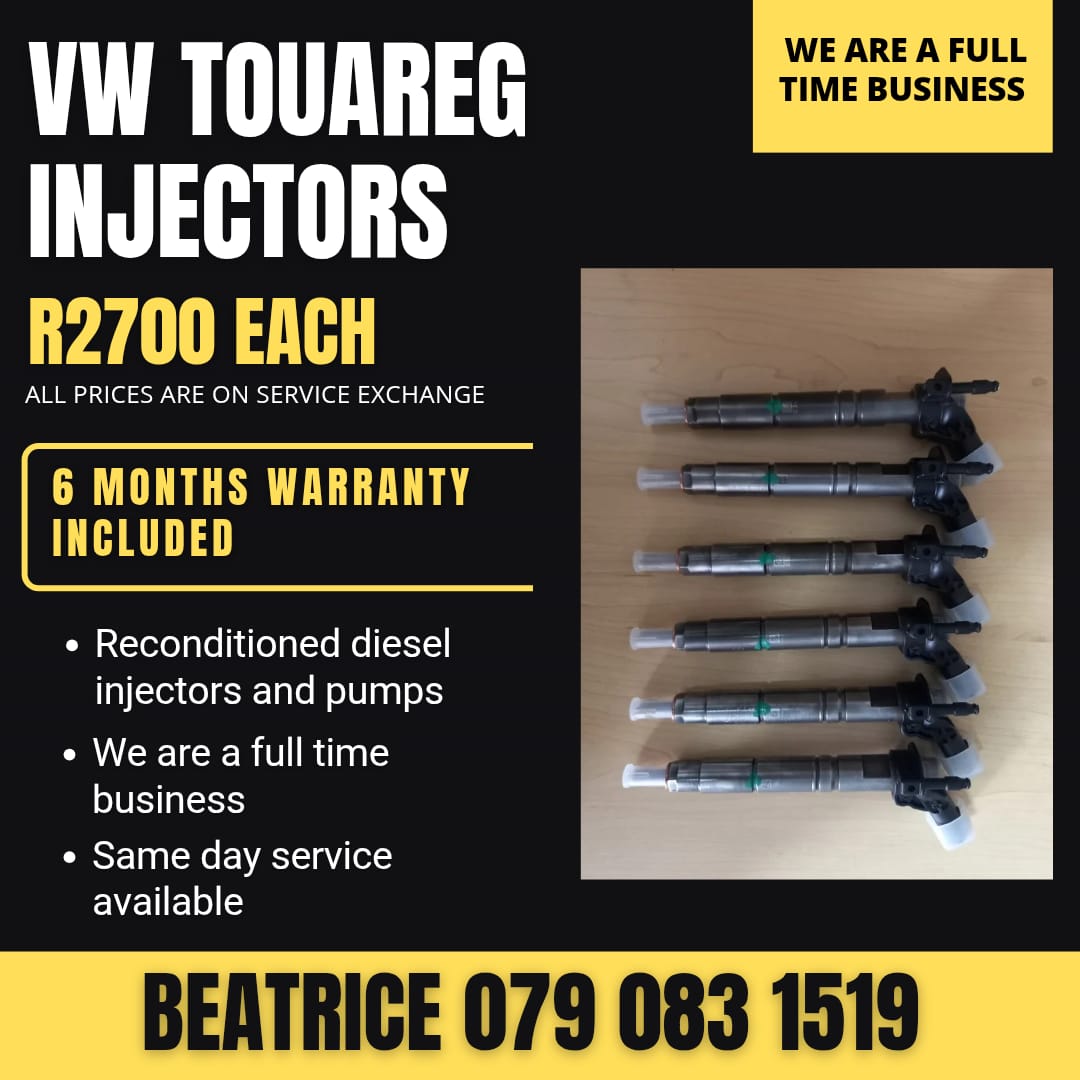 VW TOUAREG INJECTORS FOR SALE WITH WARRANTY INCLUDED - Private Seller VW TOUAREG INJECTORS FOR SALE WITH WARRANTY INCLUDED - Private Seller